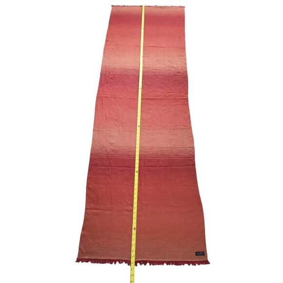 FRAAS Cashmink Woven Scarf Red Metallic Shawl Wrap OS 78"×11.5" Germany - Picture 3 of 9